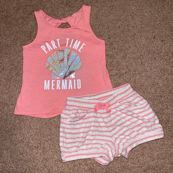 Crazy 8 Other - Crazy 8 Mermaid Tank + Shorts Set